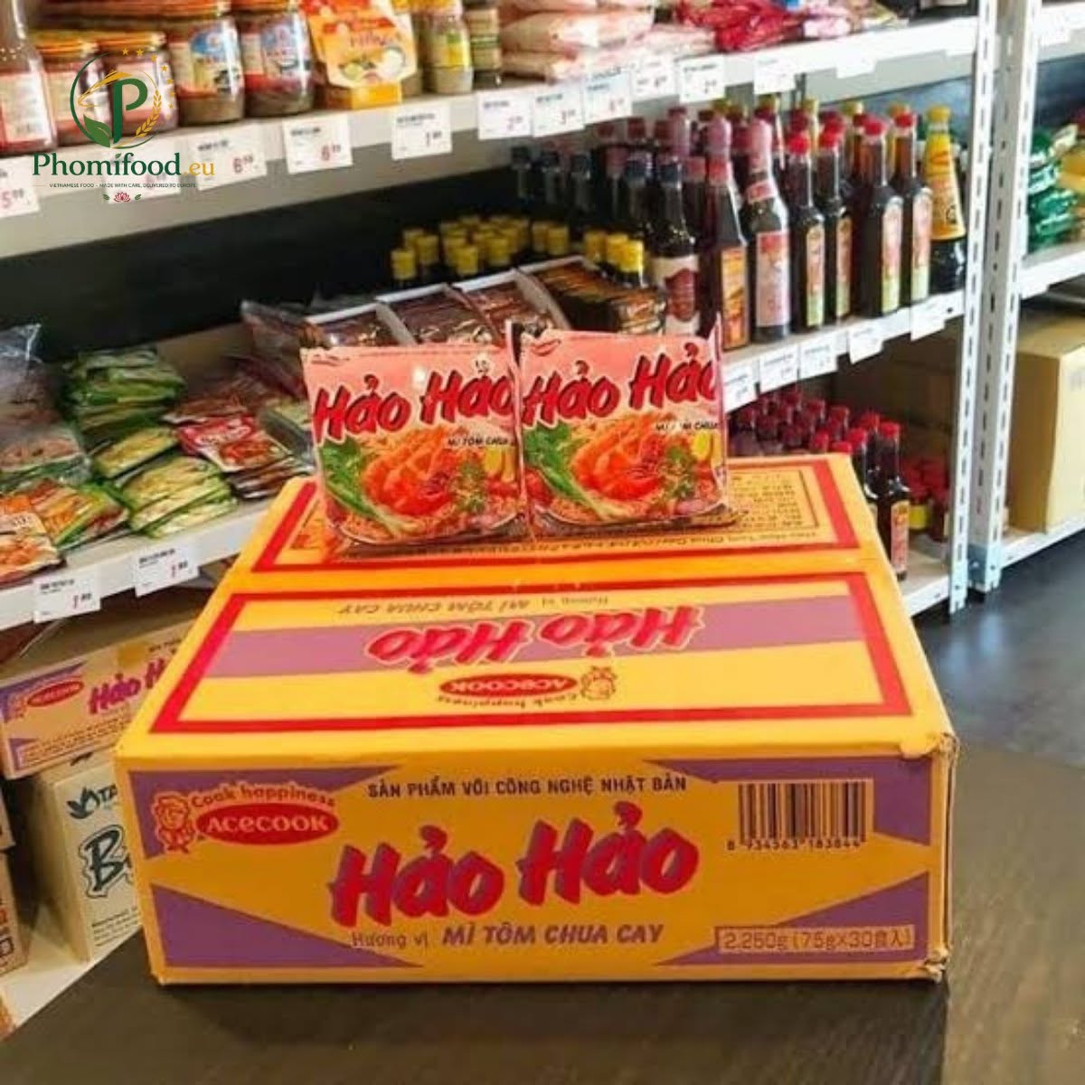 Acecook Hao Hao Instant Noodles Hot & Sour Shrimp 75g