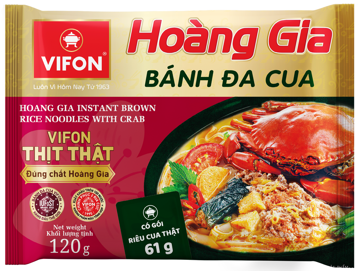 Vifon Hoang Gia Premium Crab Rice Noodles (Banh Da Cua)