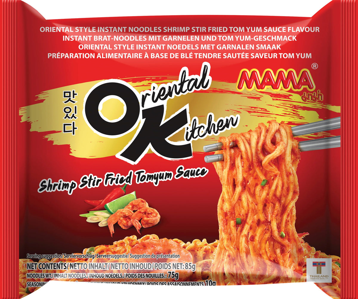 MAMA Stir-Fried Tom Yum Shrimp Instant Noodles 85g