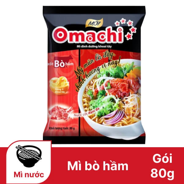 Omachi Braised Beef Sauce Flavor Noodles