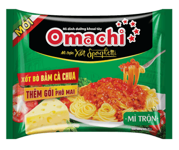 Omachi Potato Noodles with Spaghetti Sauce