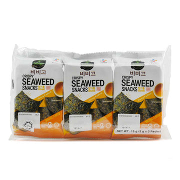 Bibigo Original Korean Seaweed Chips 3 x 5 g