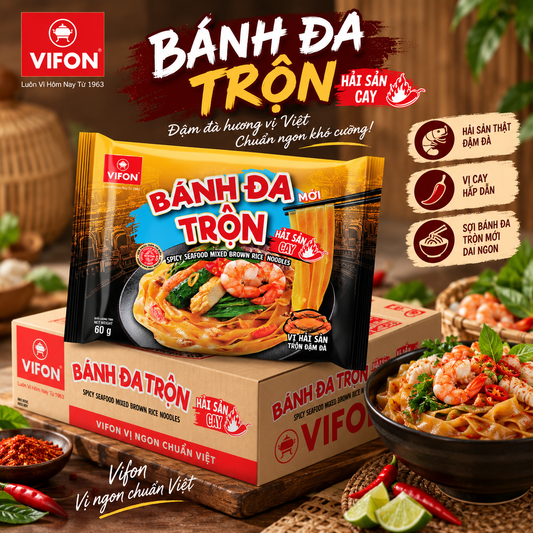 Vifon Instant Mixed Rice Noodles (Banh Da Tron)