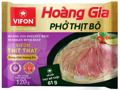 Vifon Hoang Gia Beef Pho (with Real Meat Pack)