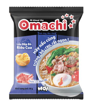 Omachi Crab & Beef Hotpot Instant Noodles