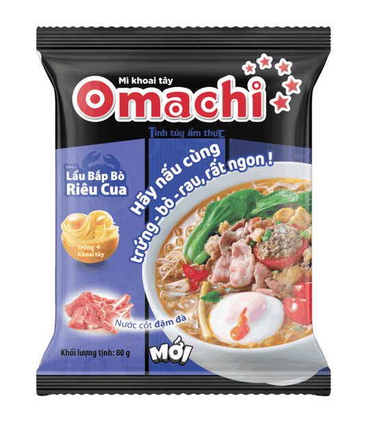 Omachi Crab & Beef Hotpot Instant Noodles