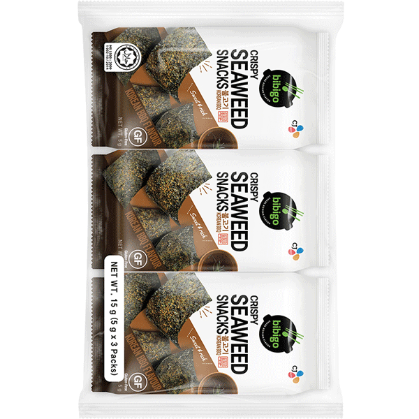 Bibigo Crispy Seaweed Snack Korean BBQ 15 g
