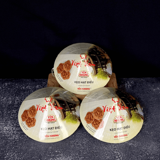 Yen Nhung Cashew Candy in Conical Hat Box