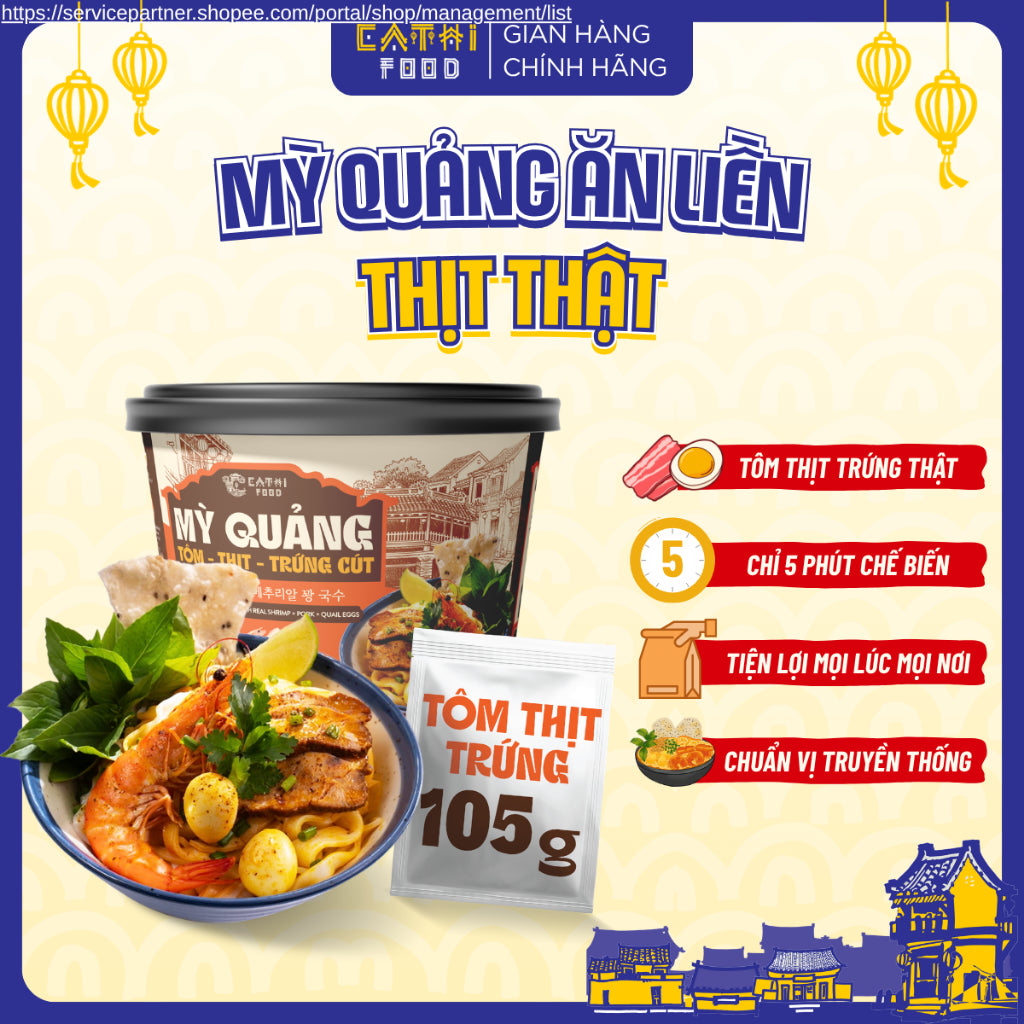 CaThifood Hoi An Mi Quang Instant Noodles