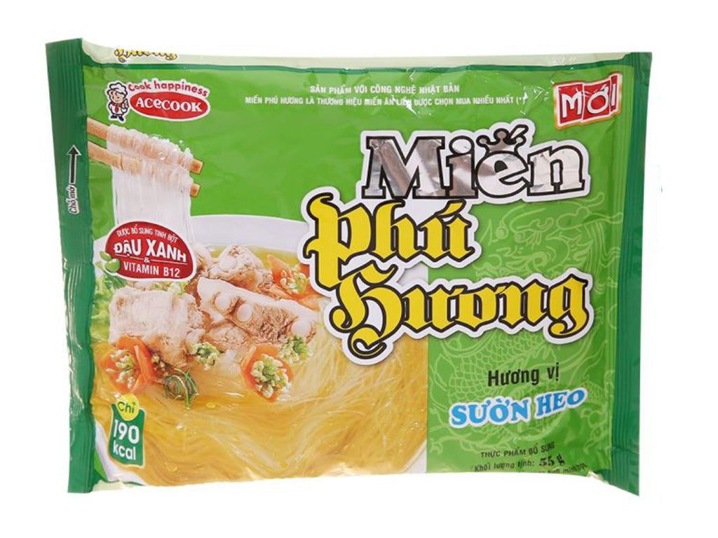 Phu Huong Instant Glass Noodles Pork Rib 55g