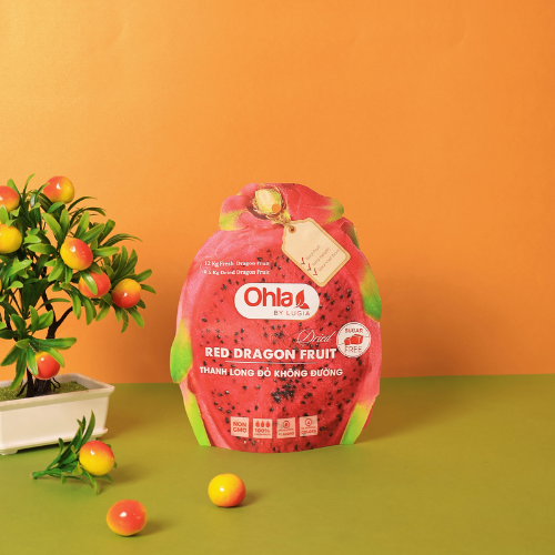 Ohla Dried Red Dragon Fruit, No Added Sugar 200g