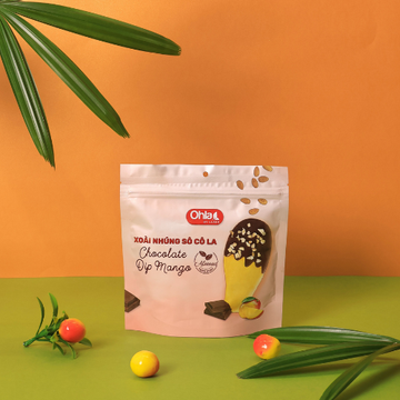Ohla Chocolate-Dipped Mango with Almond 100g